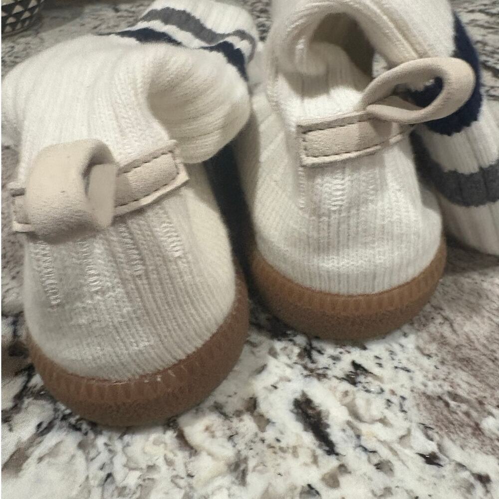NEW Brave Pudding VARSITY STROLLS PE White Womens Sock Shoe Size 8 - Picture 7 of 8